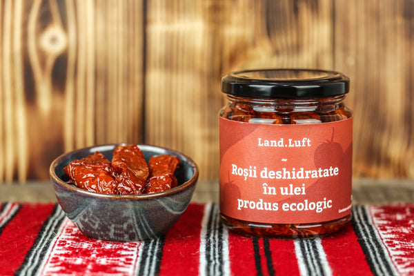 Roșii deshidratate în ulei - produs ecologic