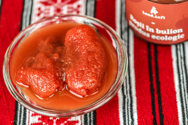 Roșii în bulion - produs ecologic