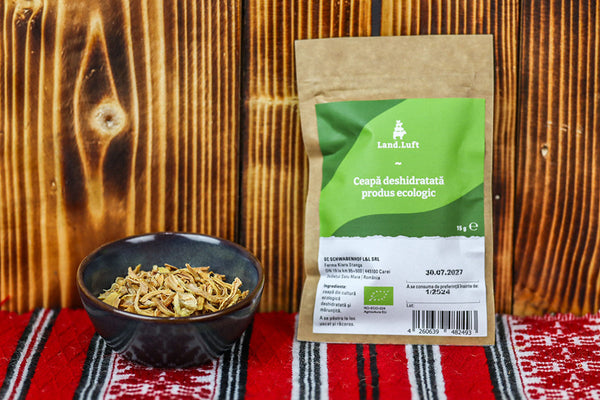 Ceapă Deshidratată BIO – Savoarea concentrată a legumelor crescute natural