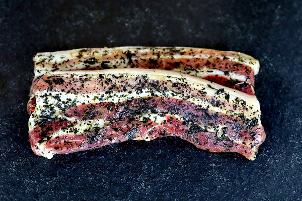 Fleică de Porc BIO Marinată Mediteranean – Carne Ecologică pentru Grătar și Cuptor