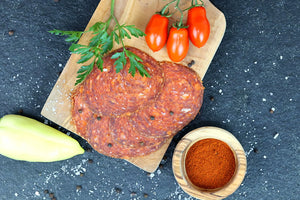 Salam bio cu boia – crud-uscat, 75% vită Angus