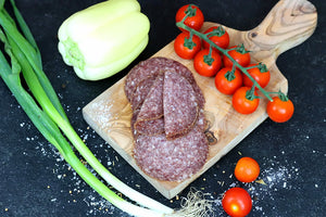 Salam feliat de vită Angus bio – 75% vită, gata de servit