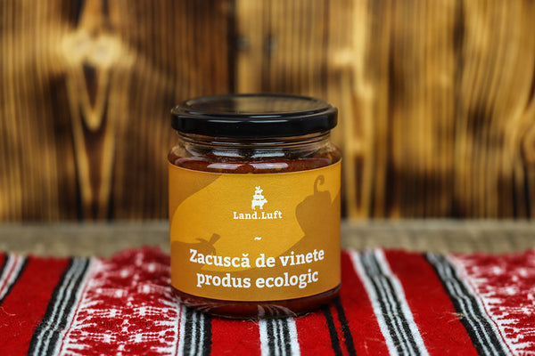 Zacuscă de vinete bio – 280g – Certificată Ecologic – Land.Luft